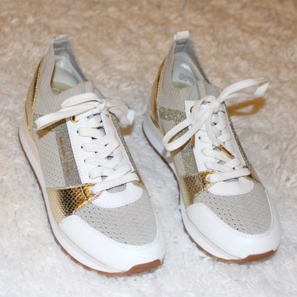 New Michael Kors Billie Knit Trainer Sneakers